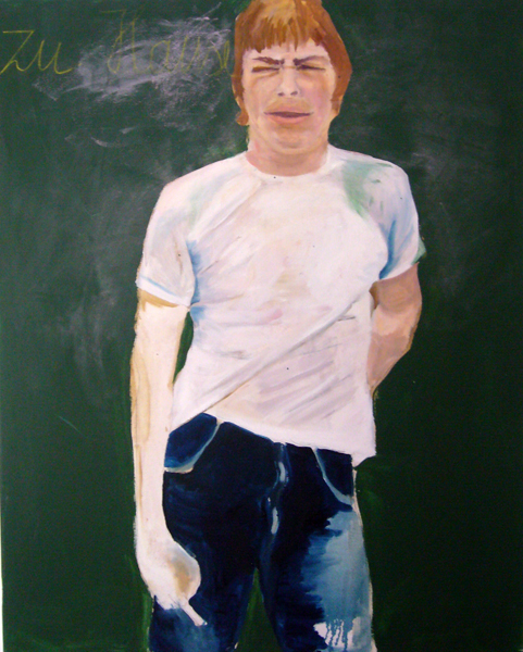 Ohne Titel, Lack, Öl auf Leinwand, 100 x 80cm, 2006
